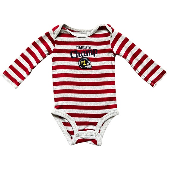 Carter's 3-Piece Set: Two NWOT Long-sleeved Onesies and One Jacket Size 6 Months - Picture 6 of 7